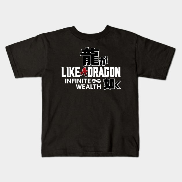 Like A Dragon Infinite Wealth Logo Kids T-Shirt by eternal sunshine